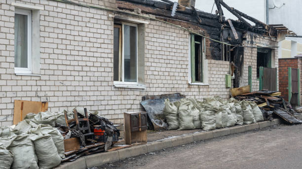 Professional Fire Damage Removal technician working in Lorton, VA